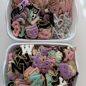 Bulk iron on letter patches 1200+